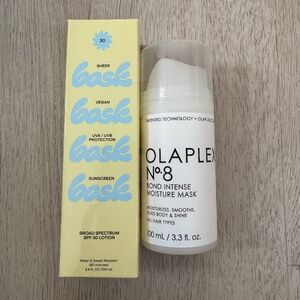 Olaplex Hair Mask and Bask Sunscreen bundle